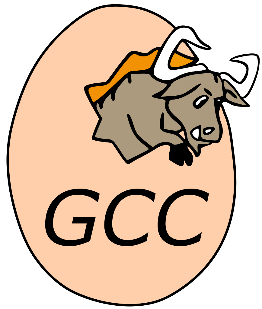 Logo do **GNU Compiler Collection**, denominado de [**GCC**](https://gcc.gnu.org/) produzidos pelo projeto GNU, em que o ovo faz alusão à origem do ([**Projeto GNU**](https://www.gnu.org/gnu/gnu-history.pt-br.html)).